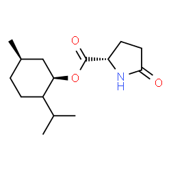 ChemSpider 2D Image | (1R,5R)-2-Isopropyl-5-methylcyclohexyl 5-oxo-L-prolinate | C15H25NO3