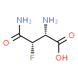ChemSpider 2D Image | (3S)-3-Fluoro-L-asparagine | C4H7FN2O3