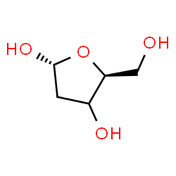 ChemSpider 2D Image | (3xi)-2-Deoxy-alpha-L-glycero-pentofuranose | C5H10O4