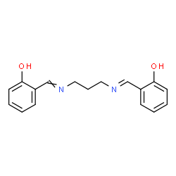 ChemSpider 2D Image | 2-[(E)-({3-[(2-Hydroxybenzylidene)amino]propyl}imino)methyl]phenol | C17H18N2O2