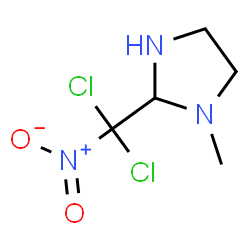 ChemSpider 2D Image | 2-[Dichloro(nitro)methyl]-1-methylimidazolidine | C5H9Cl2N3O2