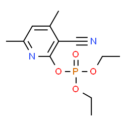 ChemSpider 2D Image | 3-Cyano-4,6-dimethyl-2-pyridinyl diethyl phosphate | C12H17N2O4P