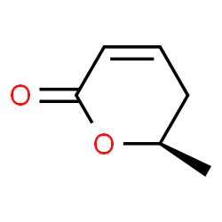 ChemSpider 2D Image | (6R)-6-Methyl-5,6-dihydro-2H-pyran-2-one | C6H8O2