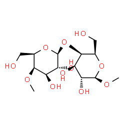 ChemSpider 2D Image | Methyl 4-O-(4-O-methyl-beta-D-galactopyranosyl)-beta-D-galactopyranoside | C14H26O11