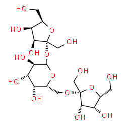 ChemSpider 2D Image | alpha-D-Tagatofuranosyl beta-D-tagatofuranosyl-(2->6)-D-galactopyranoside | C18H32O16