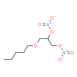 ChemSpider 2D Image | 3-(Pentyloxy)-1,2-propanediyl dinitrate | C8H16N2O7