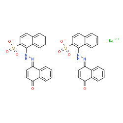 ChemSpider 2D Image | Barium bis{1-[(2E)-2-(4-oxo-1(4H)-naphthalenylidene)hydrazino]-2-naphthalenesulfonate} | C40H26BaN4O8S2