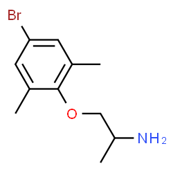 ChemSpider 2D Image | 1-(4-Bromo-2,6-dimethylphenoxy)-2-propanamine | C11H16BrNO