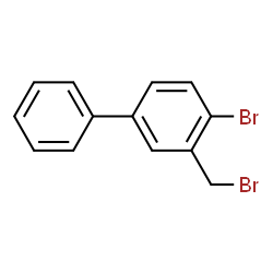 ChemSpider 2D Image | 4-Bromo-3-(bromomethyl)biphenyl | C13H10Br2