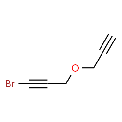 ChemSpider 2D Image | 1-Bromo-3-(2-propyn-1-yloxy)-1-propyne | C6H5BrO