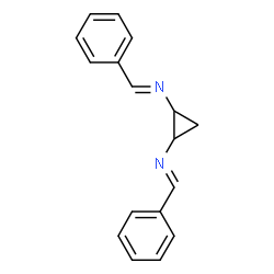 ChemSpider 2D Image | (E,E)-N,N'-1,2-Cyclopropanediylbis(1-phenylmethanimine) | C17H16N2