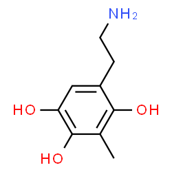 ChemSpider 2D Image | 5-(2-Aminoethyl)-3-methyl-1,2,4-benzenetriol | C9H13NO3