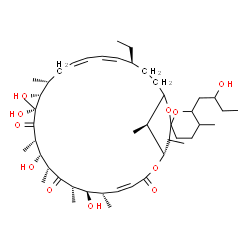 ChemSpider 2D Image | (1R,4Z,6S,7R,8S,10R,11S,12S,14R,15R,16R,18Z,20Z,22S,28S,29S)-22-Ethyl-7,11,14,15-tetrahydroxy-6'-(2-hydroxybutyl)-5',6,8,10,12,14,16,28,29-nonamethyl-3',4',5',6'-tetrahydro-3H,9H,13H-spiro[2,26-dioxab
icyclo[23.3.1]nonacosa-4,18,20-triene-27,2'-pyran]-3,9,13-trione | C46H76O11