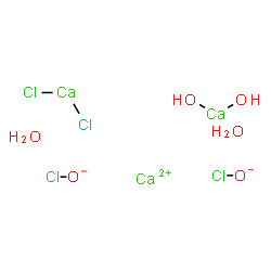ChemSpider 2D Image | calcium;dichlorocalcium;dihydroxycalcium;dihypochlorite;dihydrate | H6Ca3Cl4O6