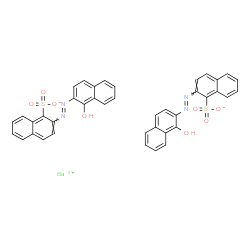 ChemSpider 2D Image | Barium bis{2-[(E)-(1-hydroxy-2-naphthyl)diazenyl]-1-naphthalenesulfonate} | C40H26BaN4O8S2