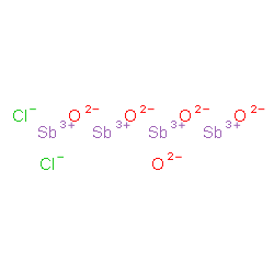 ChemSpider 2D Image | antimony(3+);oxygen(2-);dichloride | Cl2O5Sb4