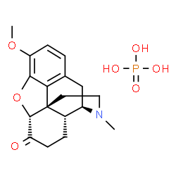 ChemSpider 2D Image | (5alpha)-3-Methoxy-17-methyl-4,5-epoxymorphinan-6-one phosphate (1:1) | C18H24NO7P