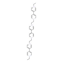 ChemSpider 2D Image | 1,1'-(4,4'-Bipyridinium-1,1'-diyldi-2,1-ethanediyl)bis(1'-ethyl-4,4'-bipyridinium) | C38H42N6