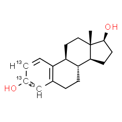 ChemSpider 2D Image | 17beta-Estradiol-2,3,4-13C3 | C1513C3H24O2