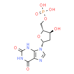 ChemSpider 2D Image | 2'-deoxy-xanthosine-5'-monophosphate | C10H13N4O8P