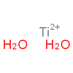 ChemSpider 2D Image | titanium(2+);dihydrate | H4O2Ti