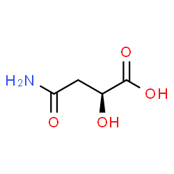 ChemSpider 2D Image | (2S)-4-Amino-2-hydroxy-4-oxobutanoic acid | C4H7NO4