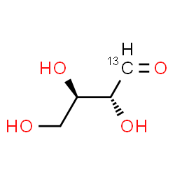 ChemSpider 2D Image | (2R,3R)-2,3,4-Trihydroxy(1-~13~C)butanal | C313CH8O4