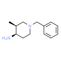 ChemSpider 2D Image | (3S,4R)-1-Benzyl-3-methyl-4-piperidinamine | C13H20N2