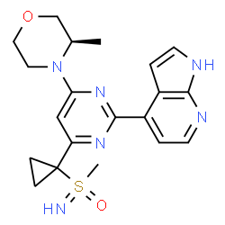 ChemSpider 2D Image | AZD 6738 | C20H24N6O2S