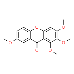 ChemSpider 2D Image | 1,2,3,7-Tetramethoxy-9H-xanthen-9-one | C17H16O6