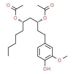 ChemSpider 2D Image | Diacetoxy-6-gingerdiol | C21H32O6