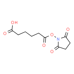 ChemSpider 2D Image | 6-[(2,5-Dioxo-1-pyrrolidinyl)oxy]-6-oxohexanoic acid | C10H13NO6