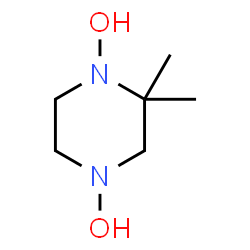 ChemSpider 2D Image | 2,2-Dimethyl-1,4-piperazinediol | C6H14N2O2