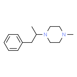 ChemSpider 2D Image | 1-Methyl-4-(1-phenyl-2-propanyl)piperazine | C14H22N2