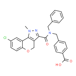ChemSpider 2D Image | Nidufexor | C27H22ClN3O4
