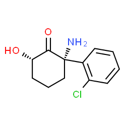 ChemSpider 2D Image | (2S,6S)-2-Amino-2-(2-chlorophenyl)-6-hydroxycyclohexanone | C12H14ClNO2