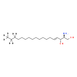 ChemSpider 2D Image | Sphingosine-d7 (d18:1) | C18H30D7NO2