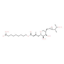 ChemSpider 2D Image | 9-({4-[(2S,3R,4R,5S)-3,4-Dihydroxy-5-({(2S,3S)-3-[(2S,3S)-3-hydroxy-2-butanyl]-2-oxiranyl}methyl)tetrahydro-2H-pyran-2-yl]-3-methyl-2-butenoyl}oxy)nonanoic acid (non-preferred name) | C26H44O9