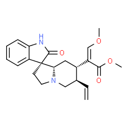 ChemSpider 2D Image | Methyl (7beta,16Z,20alpha)-17-methoxy-2-oxocorynoxa-16,18-dien-16-carboxylate | C22H26N2O4