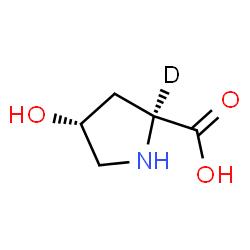 ChemSpider 2D Image | (4R)-4-Hydroxy-L-(2-~2~H)proline | C5H8DNO3
