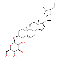 ChemSpider 2D Image | (3beta)-Stigmasta-5,22-dien-3-yl beta-D-glucopyranoside | C35H58O6