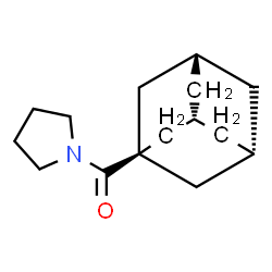 ChemSpider 2D Image | (3R,5S)-Adamantan-1-yl(1-pyrrolidinyl)methanone | C15H23NO