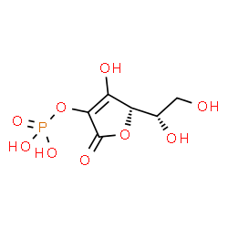 ChemSpider 2D Image | (5S)-5-[(1S)-1,2-Dihydroxyethyl]-4-hydroxy-2-oxo-2,5-dihydro-3-furanyl dihydrogen phosphate (non-preferred name) | C6H9O9P
