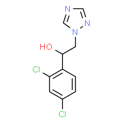 ChemSpider 2D Image | 1-(2,4-dichlorophenyl)-2-(1,2,4-triazol-1-yl)ethanol | C10H9Cl2N3O
