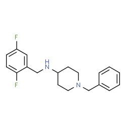 ChemSpider 2D Image | 1-Benzyl-N-(2,5-difluorobenzyl)-4-piperidinamine | C19H22F2N2