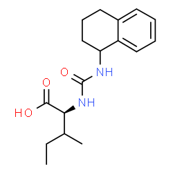 ChemSpider 2D Image | N-(1,2,3,4-Tetrahydro-1-naphthalenylcarbamoyl)-L-isoleucine | C17H24N2O3