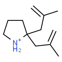 ChemSpider 2D Image | 2,2-Bis(2-methyl-2-propen-1-yl)pyrrolidinium | C12H22N