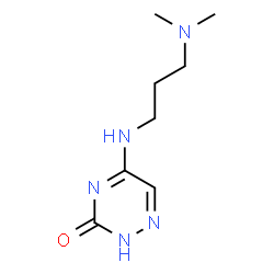 ChemSpider 2D Image | 5-{[3-(Dimethylamino)propyl]amino}-1,2,4-triazin-3(2H)-one | C8H15N5O
