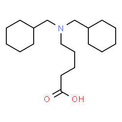 ChemSpider 2D Image | 5-[Bis(cyclohexylmethyl)amino]pentanoic acid | C19H35NO2