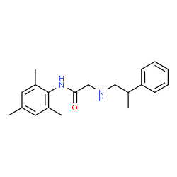 ChemSpider 2D Image | N-Mesityl-N~2~-(2-phenylpropyl)glycinamide | C20H26N2O